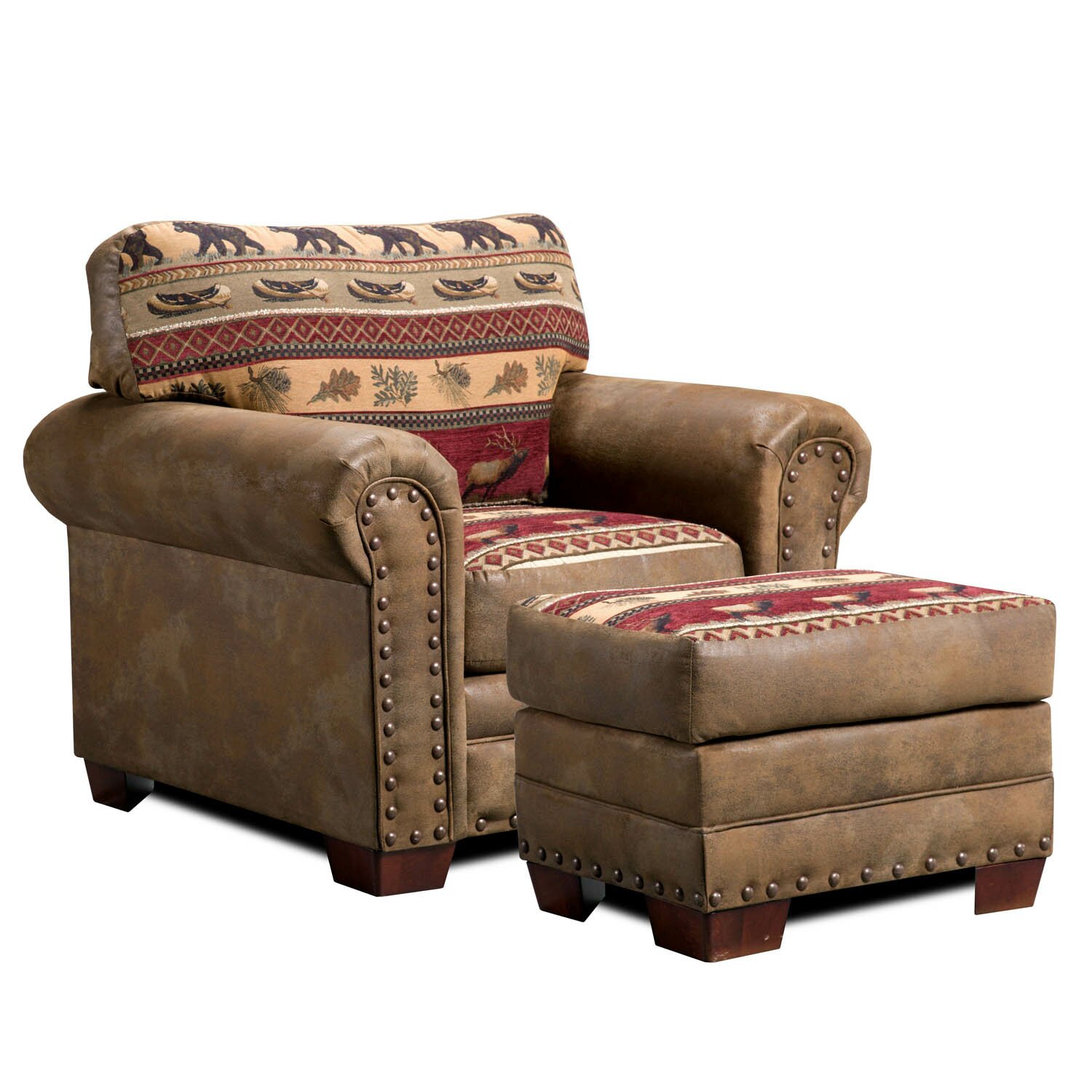 American Furniture Classics Sierra Lodge 4 Piece Living Room Set