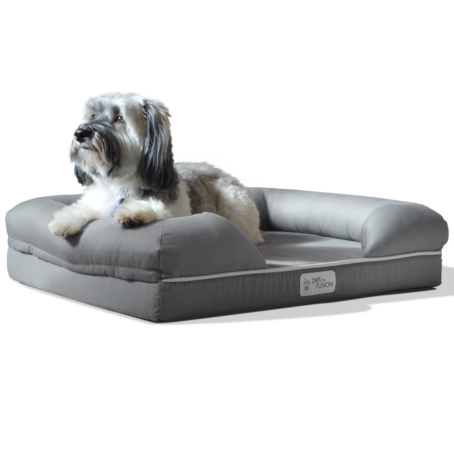PetFusion Ultimate Dog Bed & Lounge Premium Edition with Solid Memory