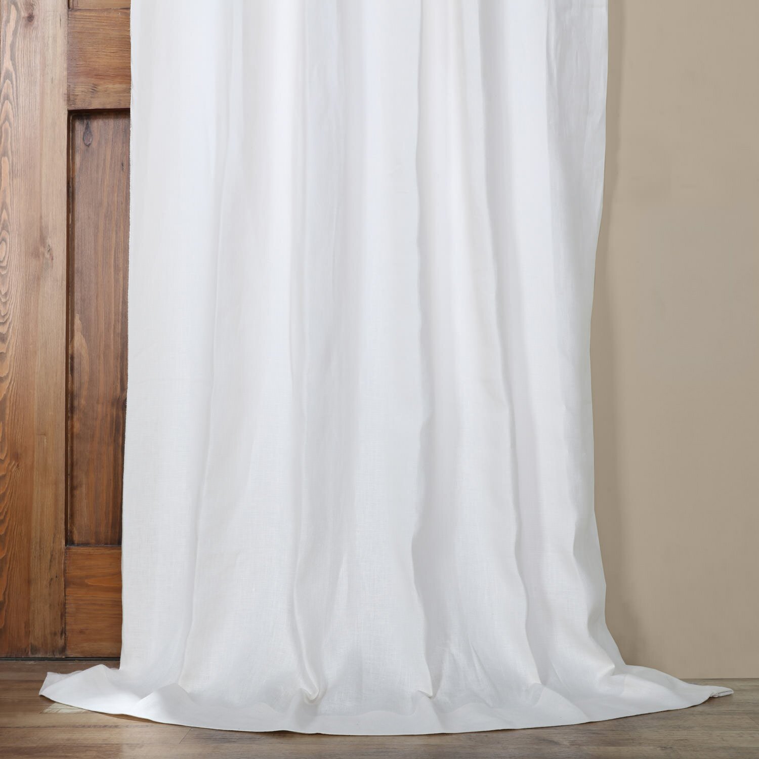 Ennis Linen Rod Pocket Single Curtain Panel & Reviews | Birch Lane