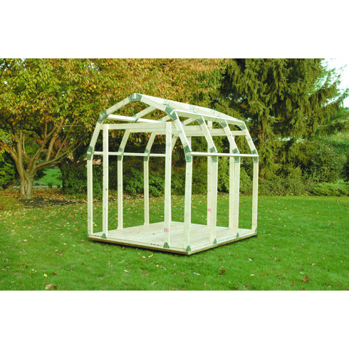 2x4 basics barn roof 7 ft. w x 8 ft. d storage shed kit