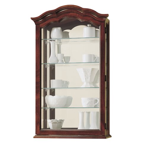 Howard Miller Vancouver II Wall-Mounted Curio Cabinet ...