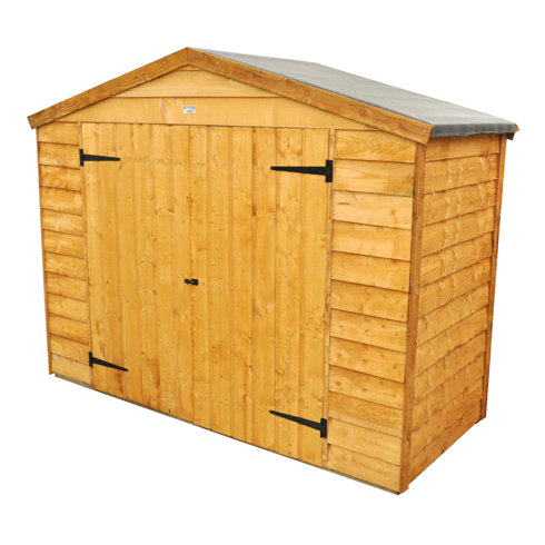 Forest Garden 7 Ft. W x 3 Ft. D Wooden Bike Shed &amp; Reviews 