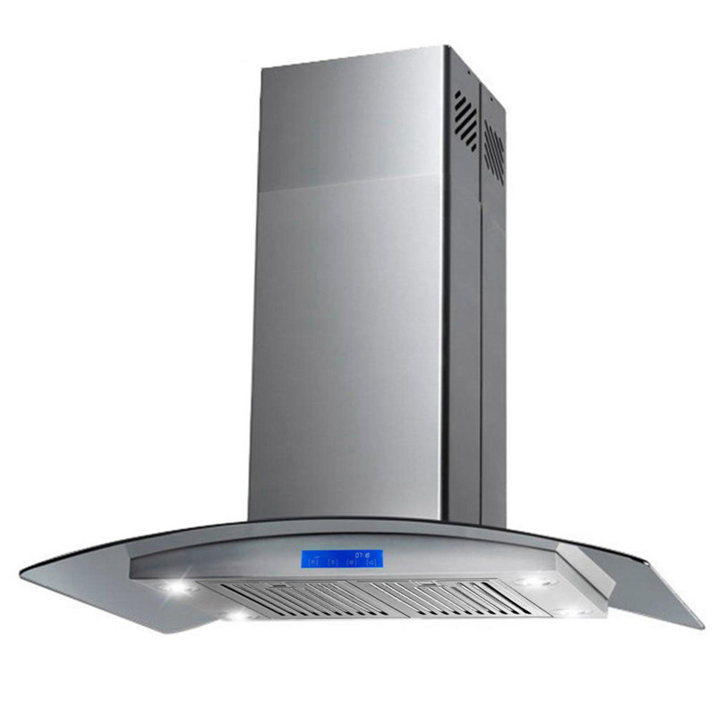 AKDY 30" 400 CFM Convertible Island Range Hood & Reviews Wayfair