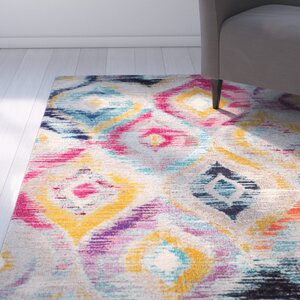 Goose Point Orange/Yellow Area Rug