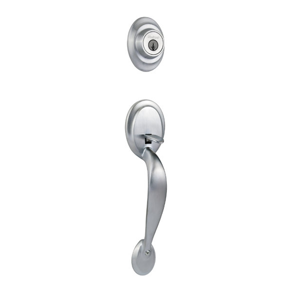 Dakota Double Cylinder Entrance Handleset with Smartkey, Exterior Handle Only by Kwikset