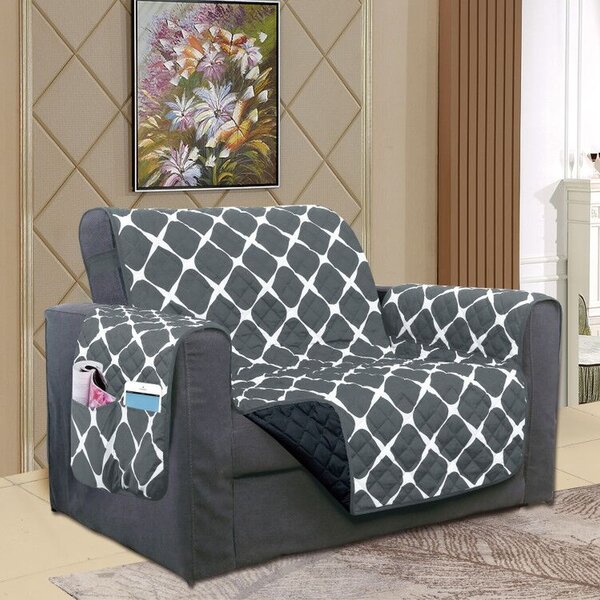 Reversible Furniture Protector Box Cushion Wingback Slipcover By Winston Porter