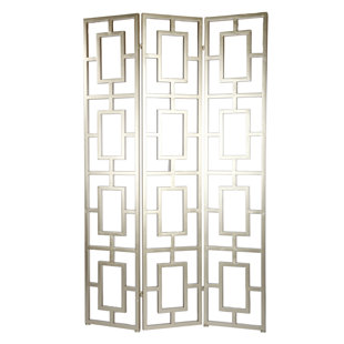 Metal Room Dividers You Ll Love Wayfair Zacarias Screen 3 Panel Room Divider