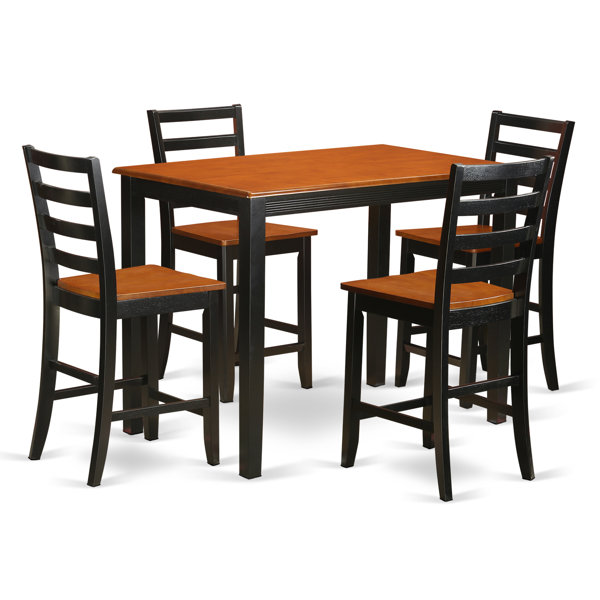 Yarmouth 5 Piece Counter Height Pub Table Set By Wooden Importers