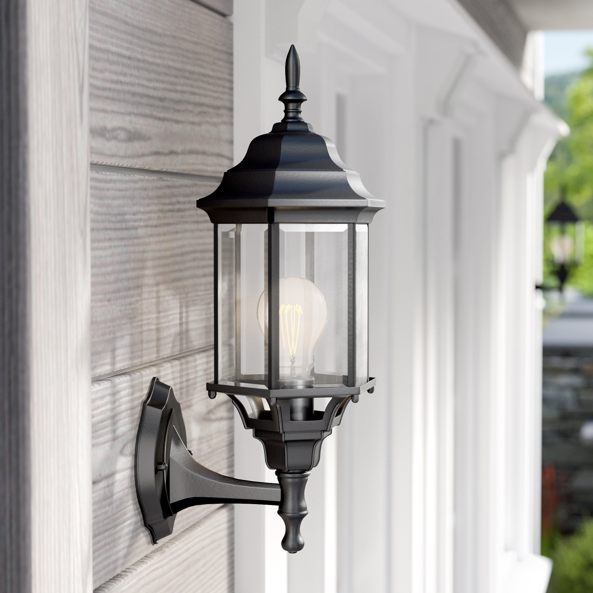 Three Posts Baynham Outdoor Wall Lantern Reviews Wayfair Baynham Outdoor Wall Lantern