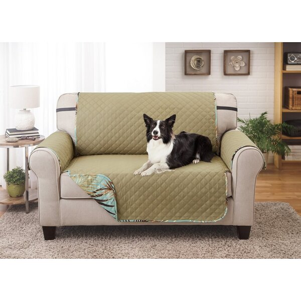 Printed T-Cushion Loveseat Slipcover By Bay Isle Home