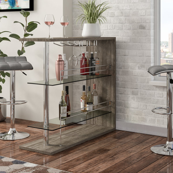 Wadebridge Bar With Wine Storage By Wrought Studio Wonderful