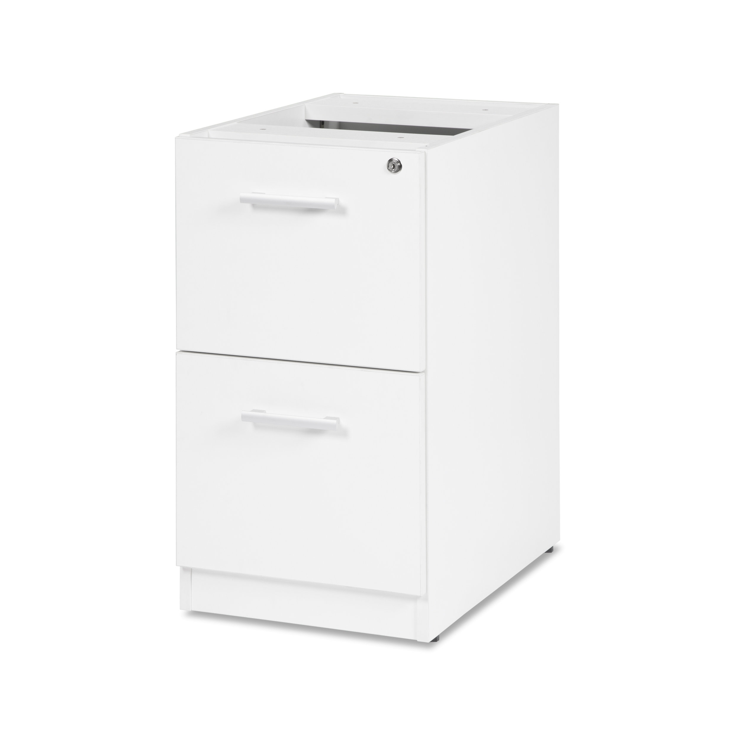 Ebern Designs Gerth Locking Pedestal 2 Drawer Vertical Filing