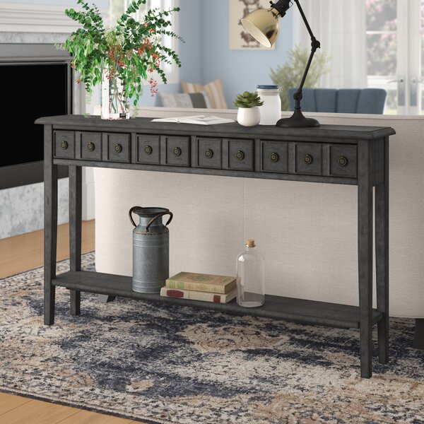 60 inch console table wood