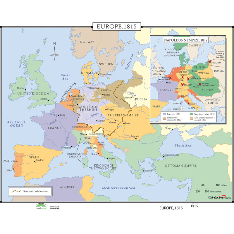 Universal Map World History Wall Maps - Europe 1815 | Wayfair Join the wayfair loyalty program to save even more.