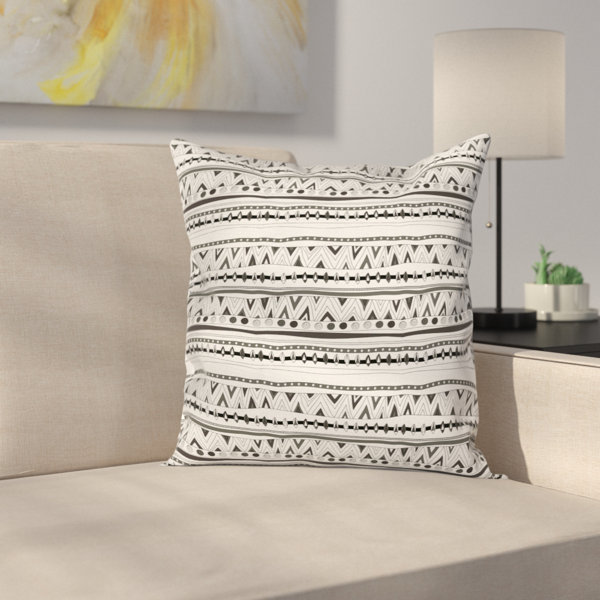East Urban Home Native American Primitive Aztec Square Pillow