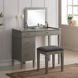 Balamore 2 Piece Vanity Set with Mirror by Darby Home Co