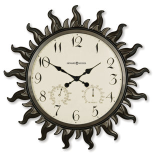 Outdoor Patio Clock Wayfair Sunburst Oversized 22 5 Wall Clock