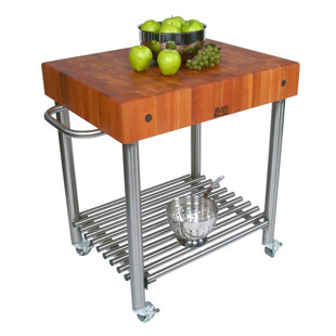 Butcher Block Kitchen Islands Carts You Ll Love Wayfair Cucina Americana Kitchen Cart With Butcher Block Top