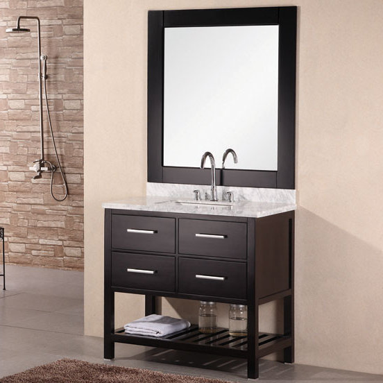 Middletown 36 Single Bathroom Vanity Set with Mirror by Andover Mills