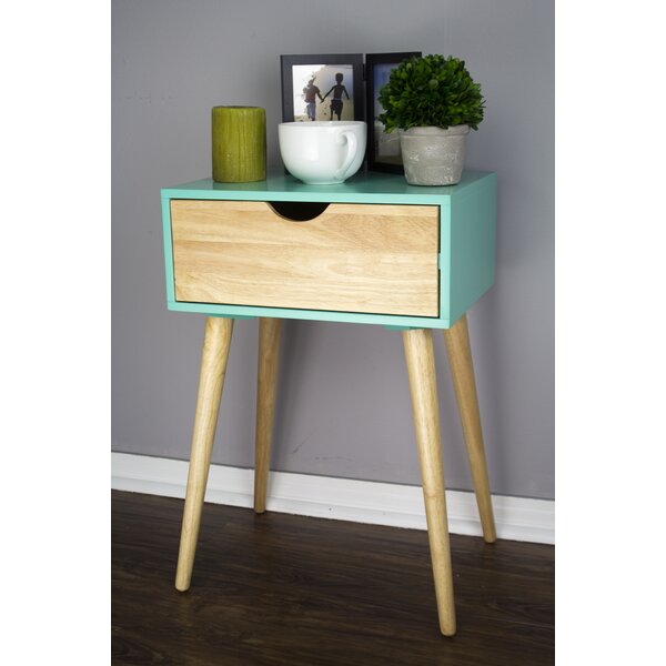 Henke End Table With Storage By George Oliver