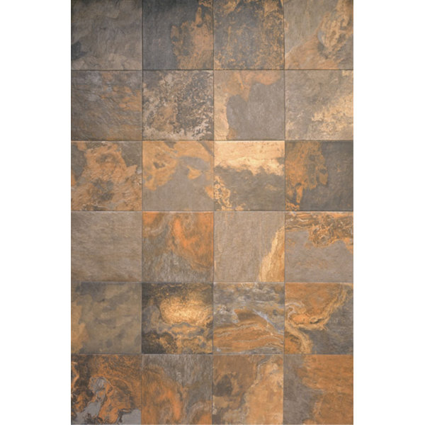 13 x 13 Ceramic Field Tile in Supremo Slate by Interceramic