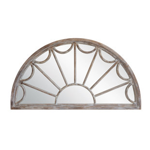 Half Moon Wall Mirror Wayfair Veiga Half Circle Wood Wall Mounted Mirror