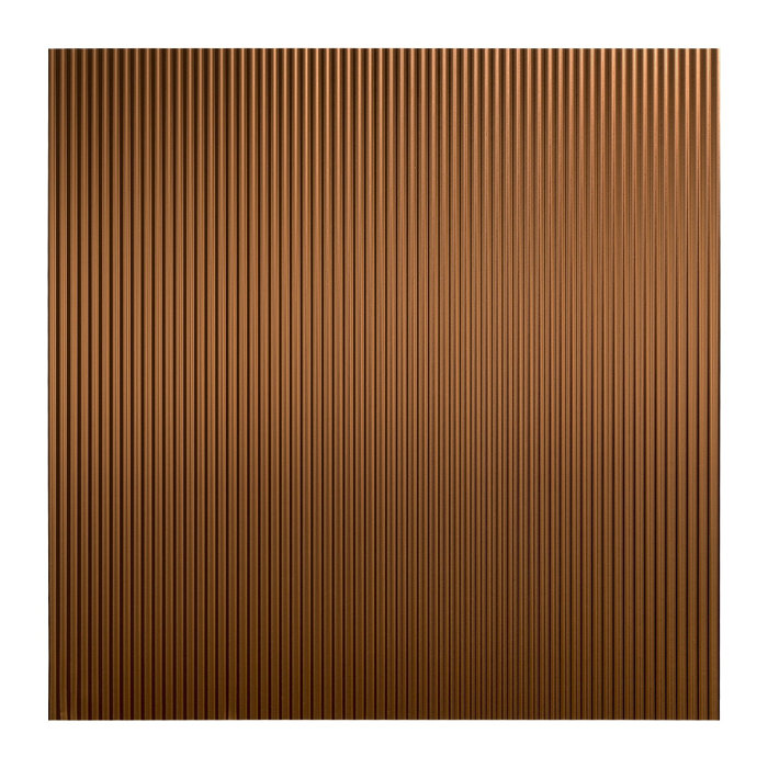 Rib 2 Ft X 2 Ft Lay In Ceiling Tile In Oil Rubbed Bronze