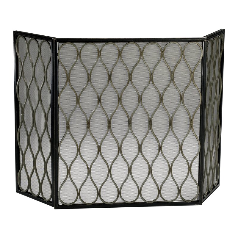 Cyan Design 3 Panel Iron Fireplace Screen Wayfair