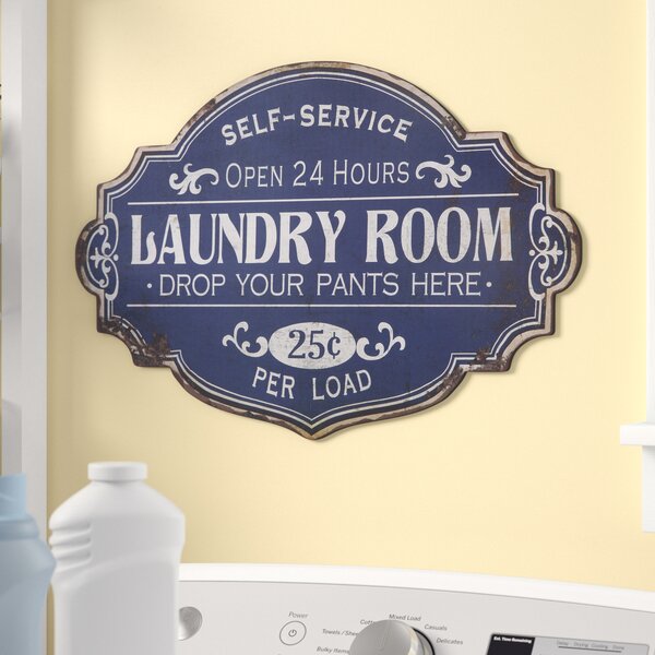 Metal Laundry Room Wall Décor by Winston Porter