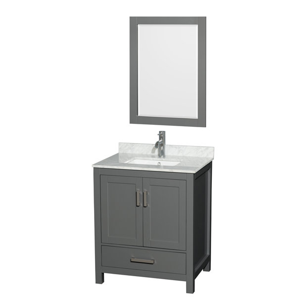 Sheffield 30 Single Bathroom Vanity Set with Mirror by Wyndham Collection