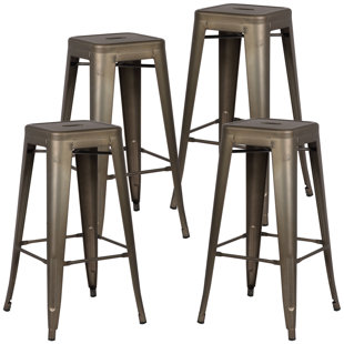 Alyssa Handmade 30 Bar Stool (Set of 4) Zipcode Design Fashion and beautiful backpack