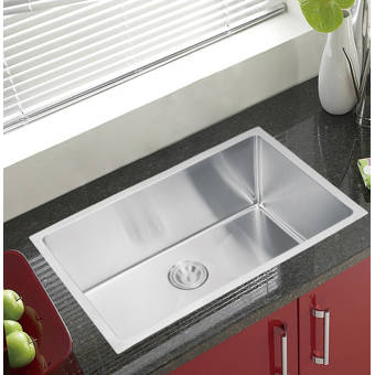 Dcor Design Stainless Steel 30 L X 18 W Single Undermount