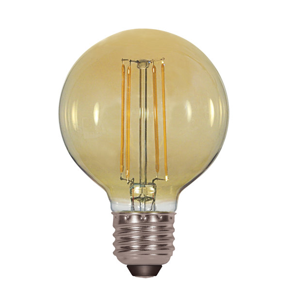 5W Amber E26 Medium LED Vintage Filament Light Bulb by Satco