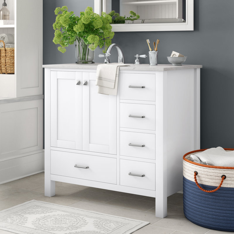 Aneira Full Cabinet 36" Single Bathroom Vanity Set