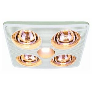 90 CFM Bathroom Fan with Heater and Light