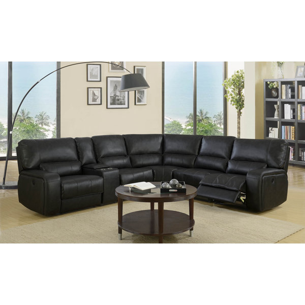 Trower Upholstered Power Reclining Sectional By Red Barrel Studio Savings