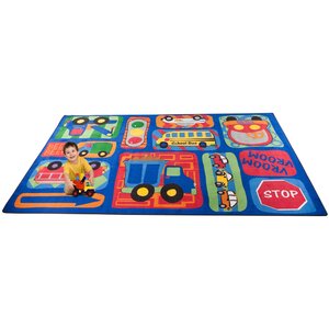 Vroom Vroom Car Play Area Rug