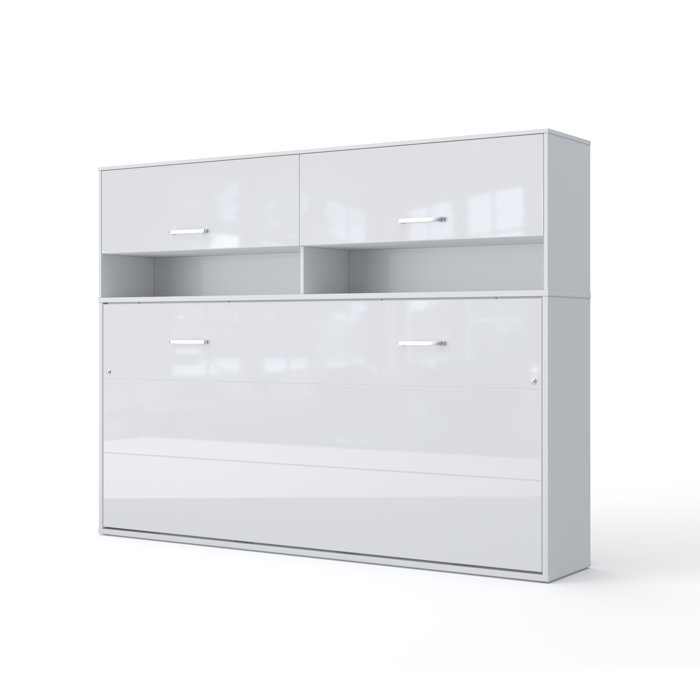 Orren Ellis Sambour Horizontal Full Storage Murphy Bed With