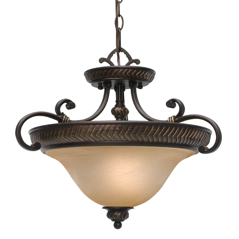 Wildon Home Cartleton 3 Lights Convertible Semi Flush Mount Lights Convertible Semi Flush Mount