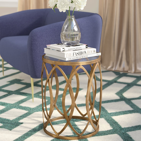 Crewkerne Metal Eyelet End Table by Willa Arlo Interiors
