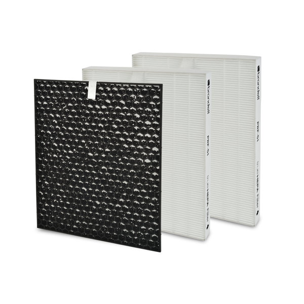 O2+ Revive Standard Replacement 3 Piece Air Purifier HEPA Filter Set by Brondell