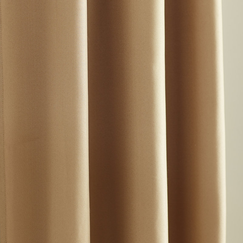 Charlton Home Stokes Single Rod Pocket Grommet Curtain Panel & Reviews