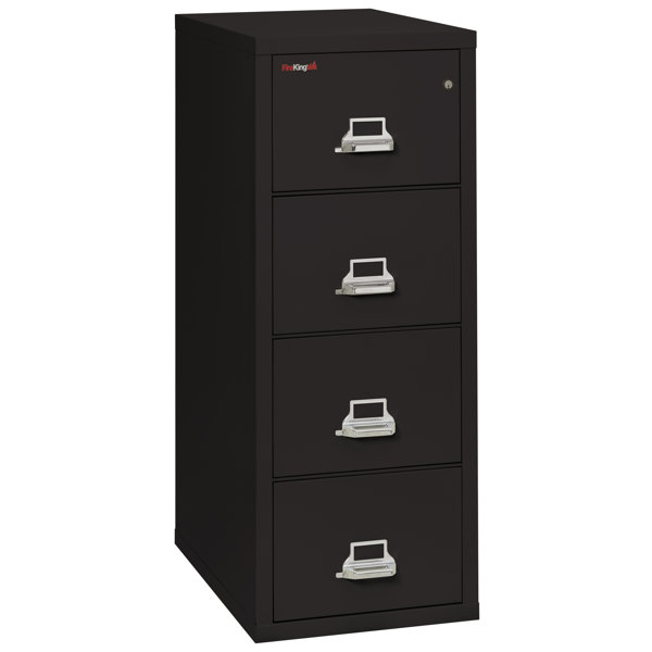 Fireproof 4-Drawer Vertical File Cabinet by FireKing