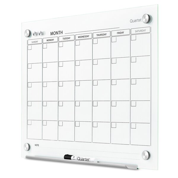 Infinity Magnetic Calendar Glass Board by Quartet