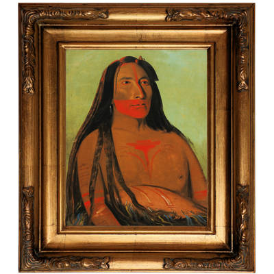 Second Chief by George Catlin Giclee Repro Canvas Four Bears Máh-to-tóh-pa
