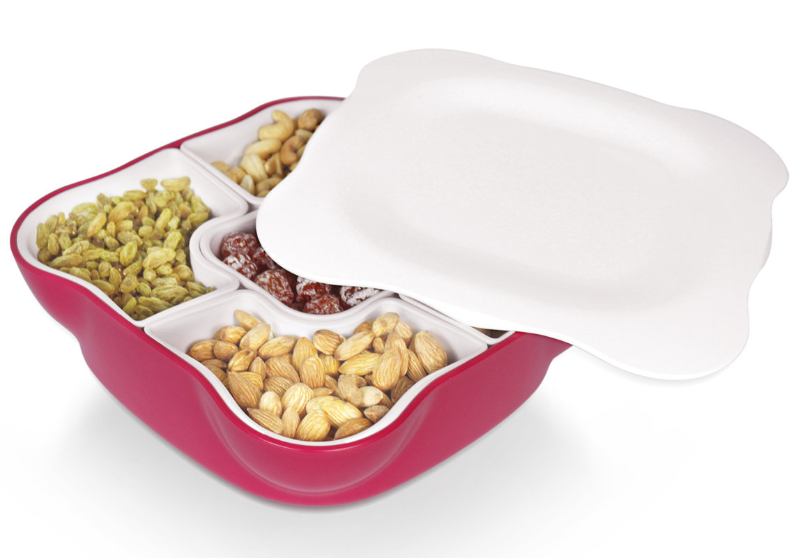 home-and-above-creative-multi-sectional-snack-serving-tray-with-lid