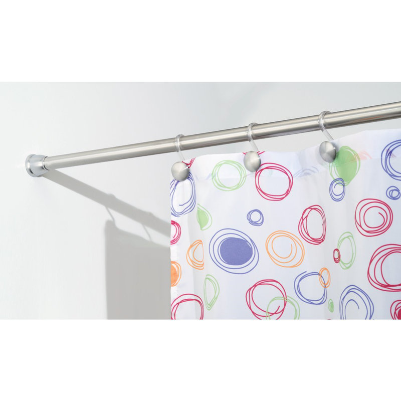 Symple Stuff Larosa 75 Adjustable Straight Tension Shower Curtain