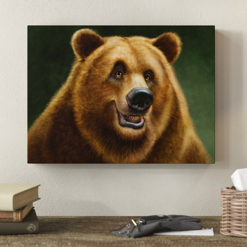 Millwood Pines Grizzly Totem Acrylic Painting Print On Wrapped Canvas Wayfair