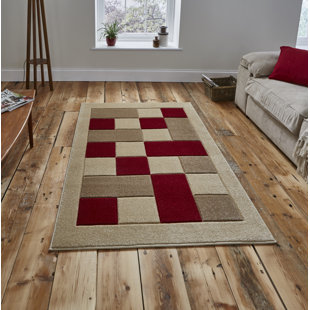 Red Rugs Wayfair Co Uk Matrix Beige Red Rug