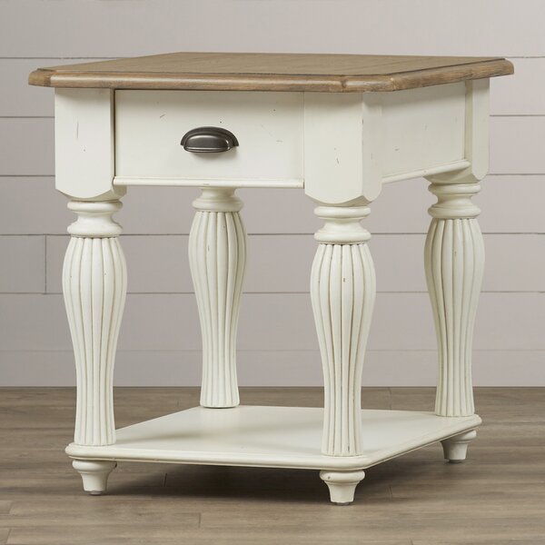 Sharon Solid Wood End Table By Beachcrest Home
